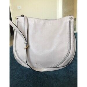 Kate Spade taupe with purple undertone shoulder bag tote